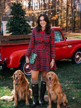 Kiel James Patrick | Winter Spice Flannel Dress | XS